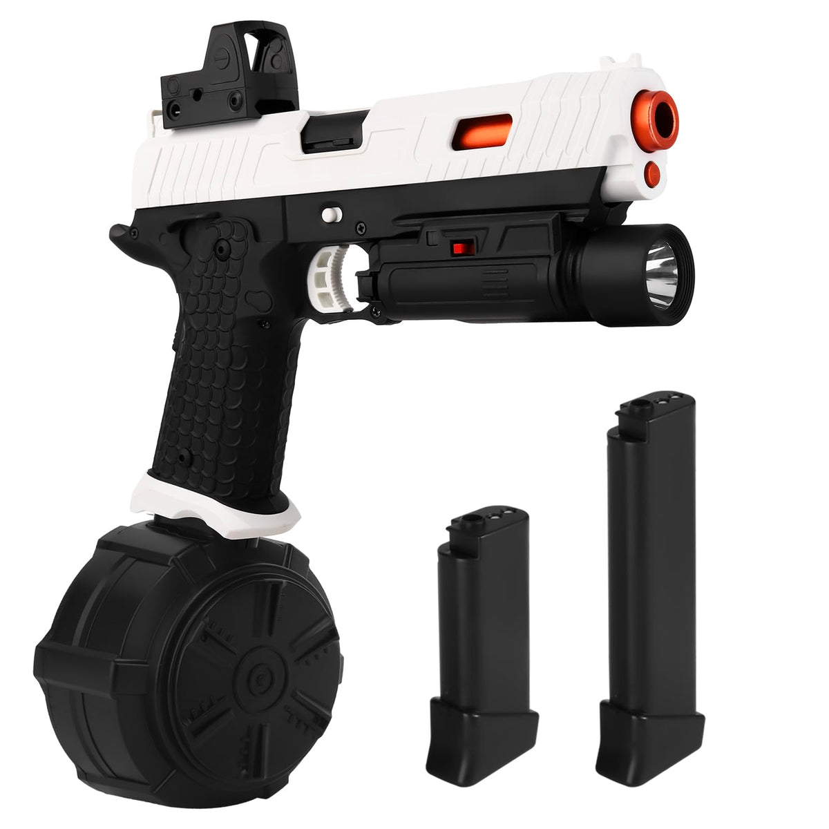 LsuBhef Gel Blaster X5 drum view ready for team battles