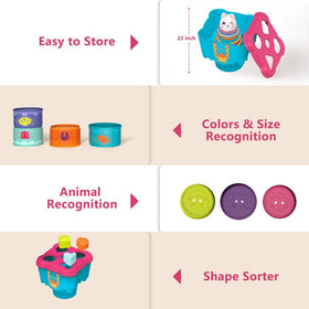 LTKFFFdp rattling rabbit toy adds auditory engagement during play.