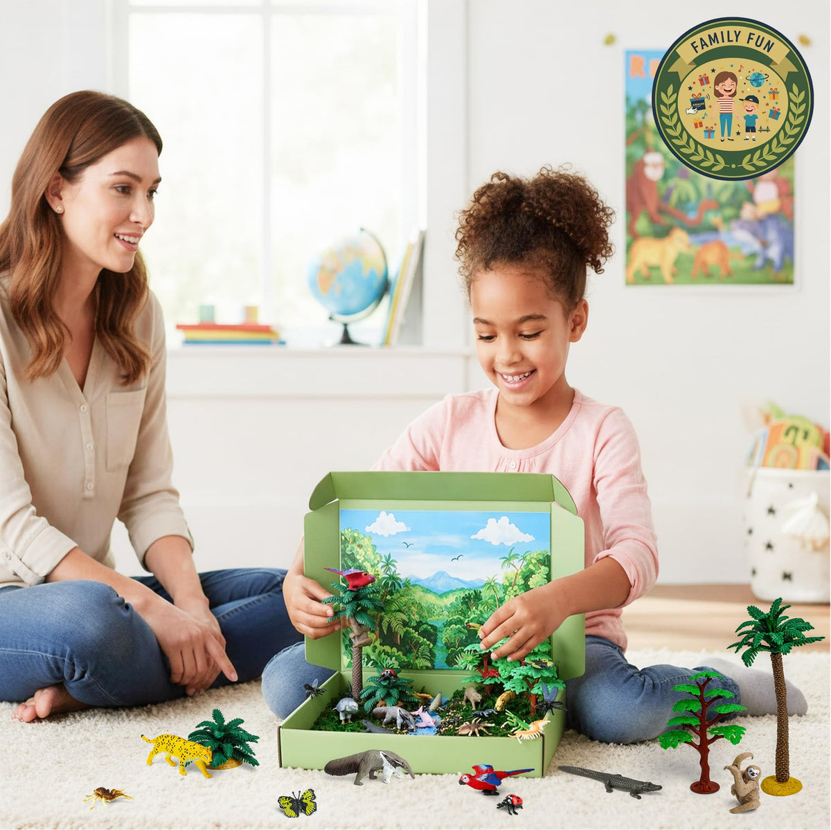 Lucipaw black pebbles simulate stones and riverbeds in diorama displays.