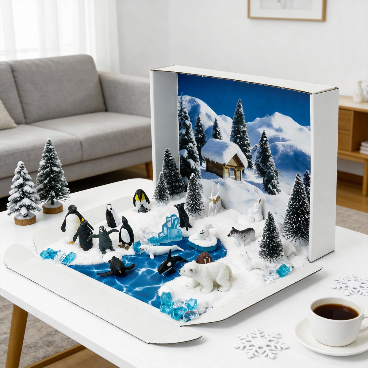 LuciPaw ice rocks set provides rugged terrain for Arctic habitats.