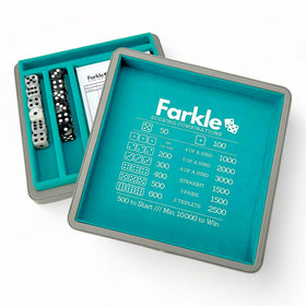 Luck Lab Farkle dice tray exterior for portable family game night.