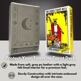 Soft felt-lined interior of the Luck Lab case cushions cards with premium protection