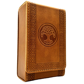 Luck Lab leather tarot case with magnetic closure keeps cards secure on the go.