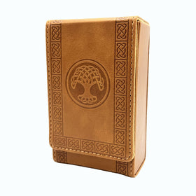 Luck Lab brown PU leather case complements any ritual setup and collection.
