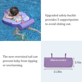 Luckclubtojoy float provides UPF 50+ canopy shielding skin under bright sun.