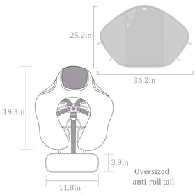 Luckclubtojoy use in pool or tub without inflation simplifies setup.