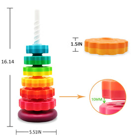 LUCKFUTURE close-up of safe ABS plastic with rounded edges for toddler safety.