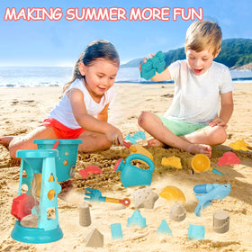 LUCKFUTURE double windmill funnel for smooth sand and water transfer
