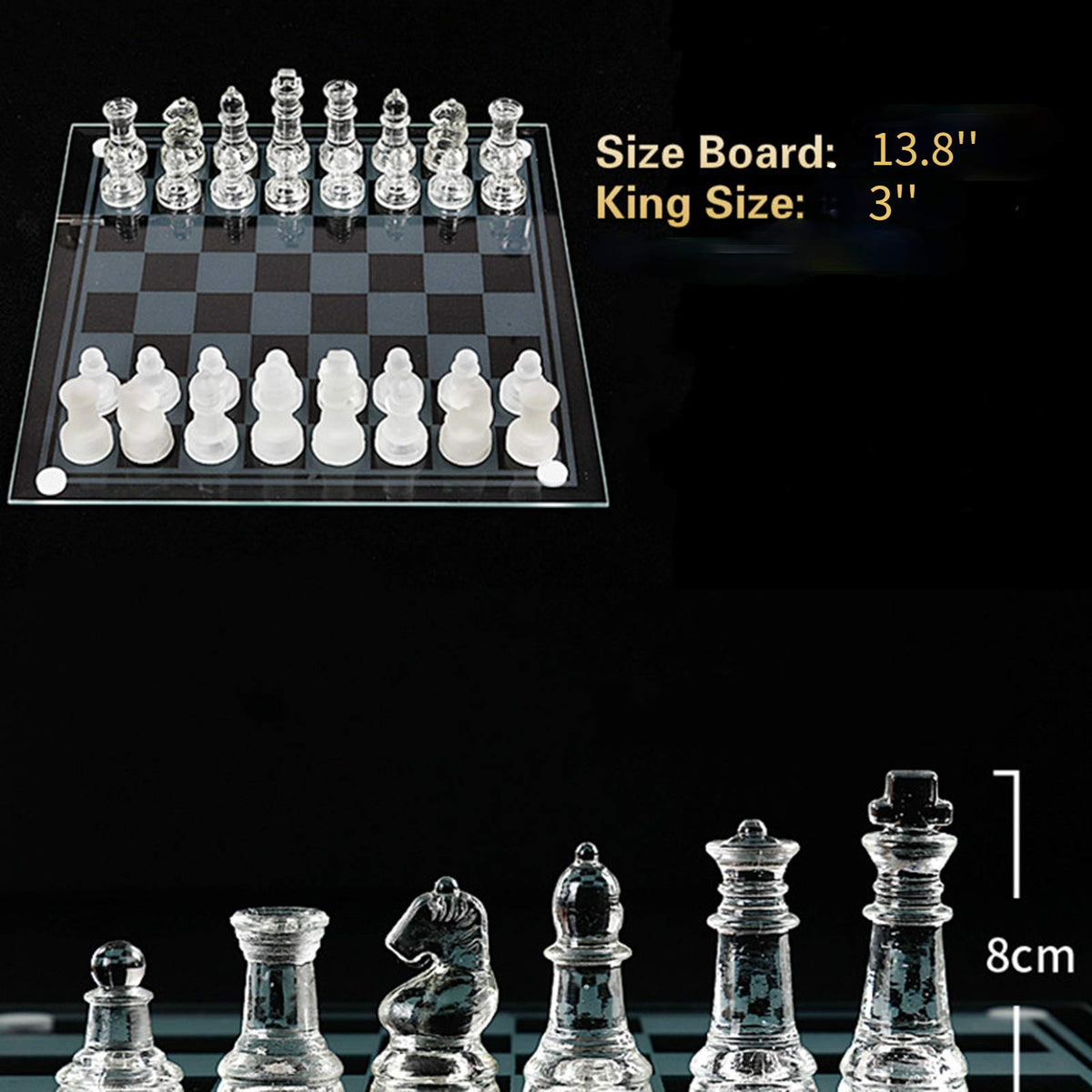 LuckyWish frosted and clear pieces for easy identification during play