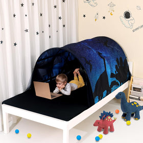 Lucky Castle bed tent folded compact for easy storage and transport.