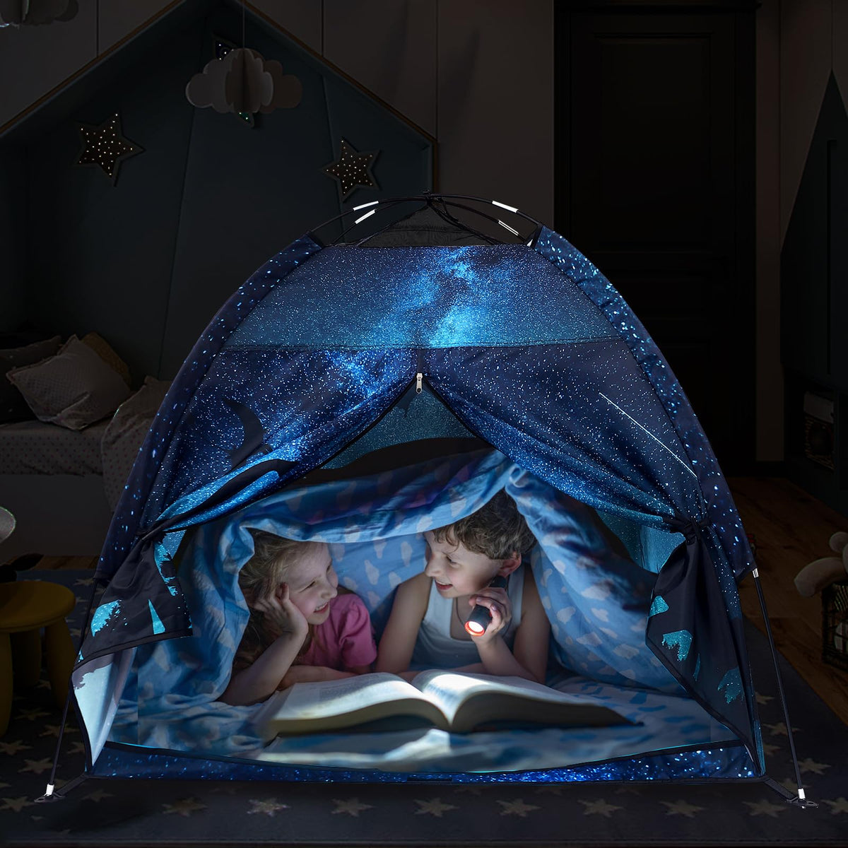 Lucky Castle tent comes with a carry bag for portable storage and transport.
