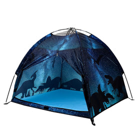 Lucky Castle kids play tent exterior provides sturdy, safe space for indoor and outdoor play.