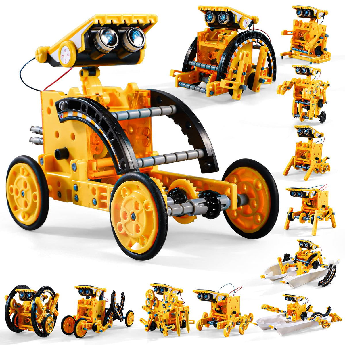 Lucky Doug 12-in-1 STEM kit parts for easy assembly and hands-on learning