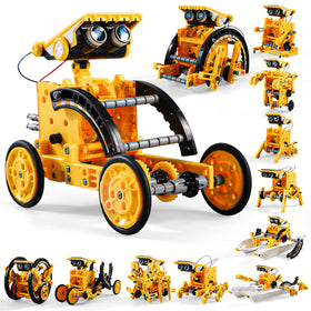 Lucky Doug 12-in-1 STEM kit parts for easy assembly and hands-on learning