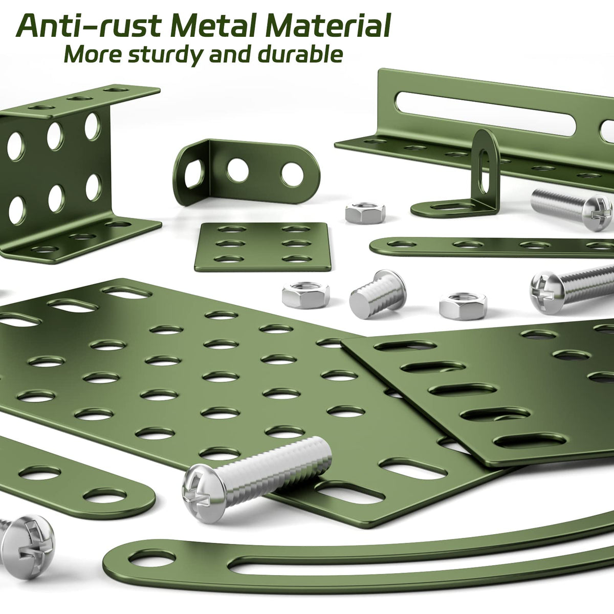Lucky Doug army green truck design looks like a realistic collectible.