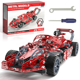 Lucky Doug Building Kit Model Car Set cover image showing packaging and promise of STEM learning