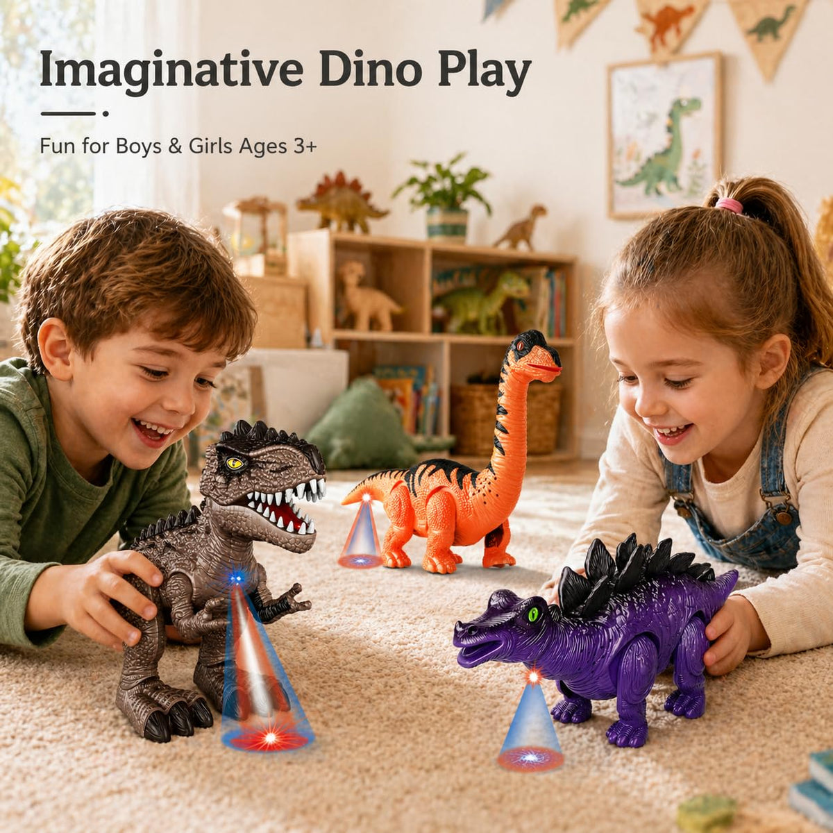 Lucky Doug dinosaur multiplayer play encourages shared imagination and storytelling