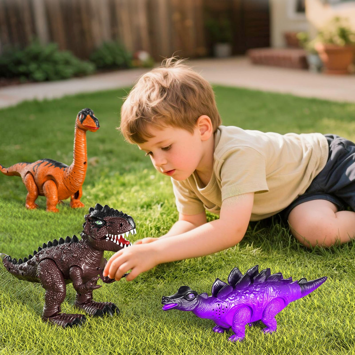 Lucky Doug educational dino display durable figures for desk or shelf