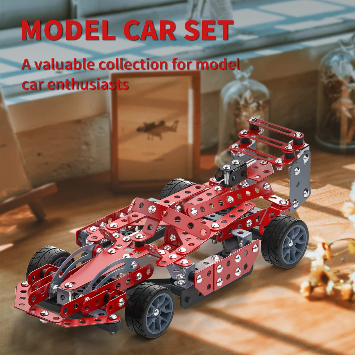 Lucky Doug metal model car frame emphasizing sturdy construction for kids