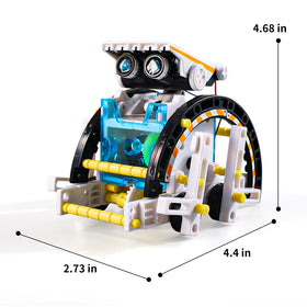 Lucky Doug solar-powered robot in sun demonstrates renewable energy in action