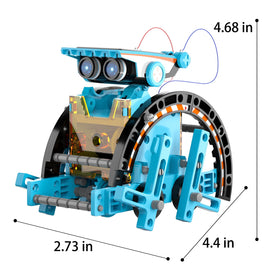 Lucky Doug solar-powered robot kit in sunlight demonstrating renewable energy concepts.