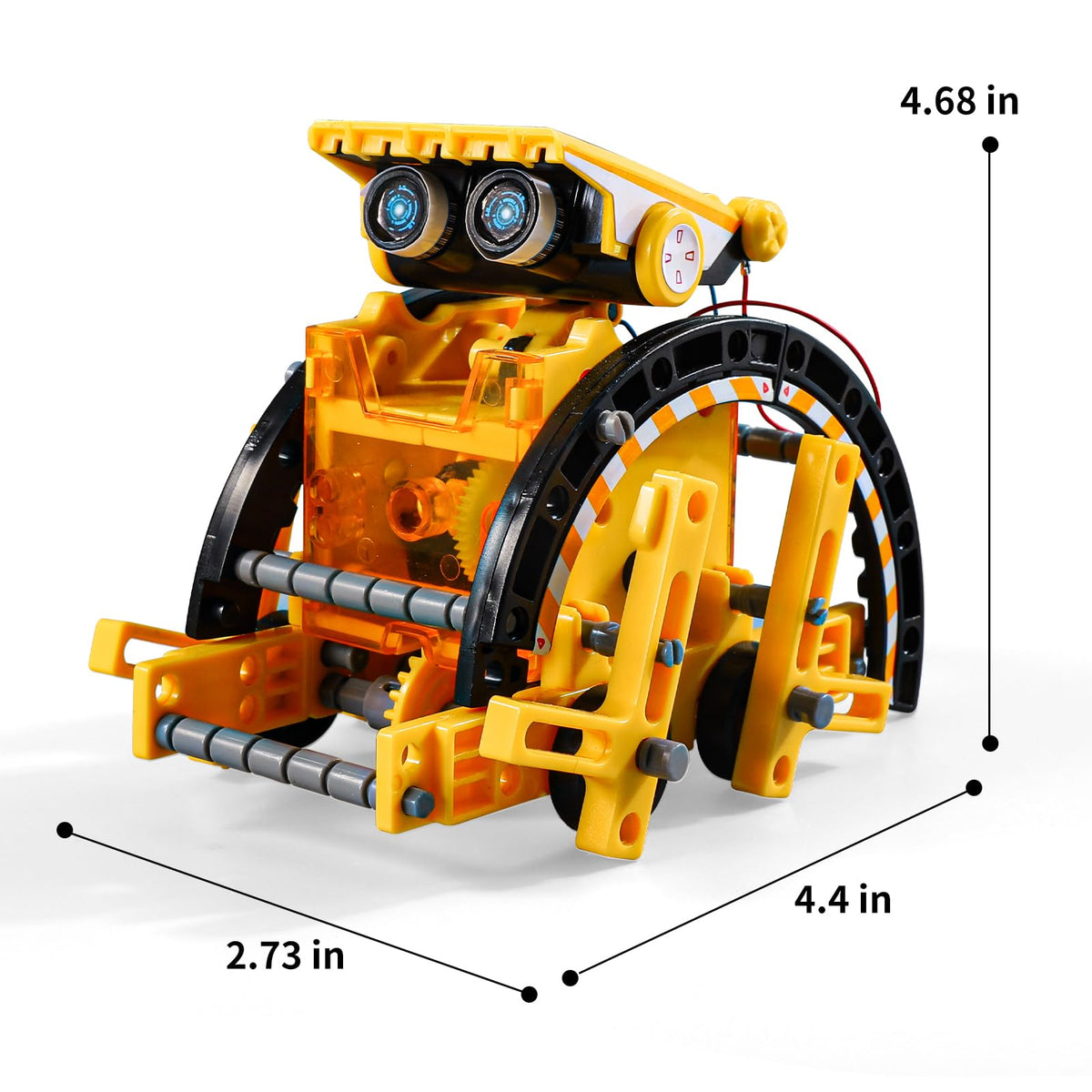 Lucky Doug solar-powered robot moving under sun demonstrates renewable energy in action