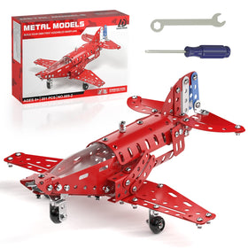 Lucky Doug STEM airplane model front view, ideal for hands-on problem solving
