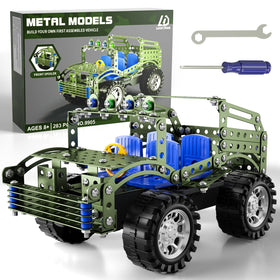 Lucky Doug truck parts set shows metal components for durable building.