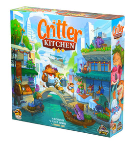 Lucky Duck Games Critter Kitchen chefs move across the board during play