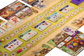 Lucky Duck Games Flamecraft enchantment tokens illustrate spellbuilding options.