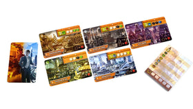 Lucky Duck Games It's A Wonderful World expansions visual hints at added depth and variety.