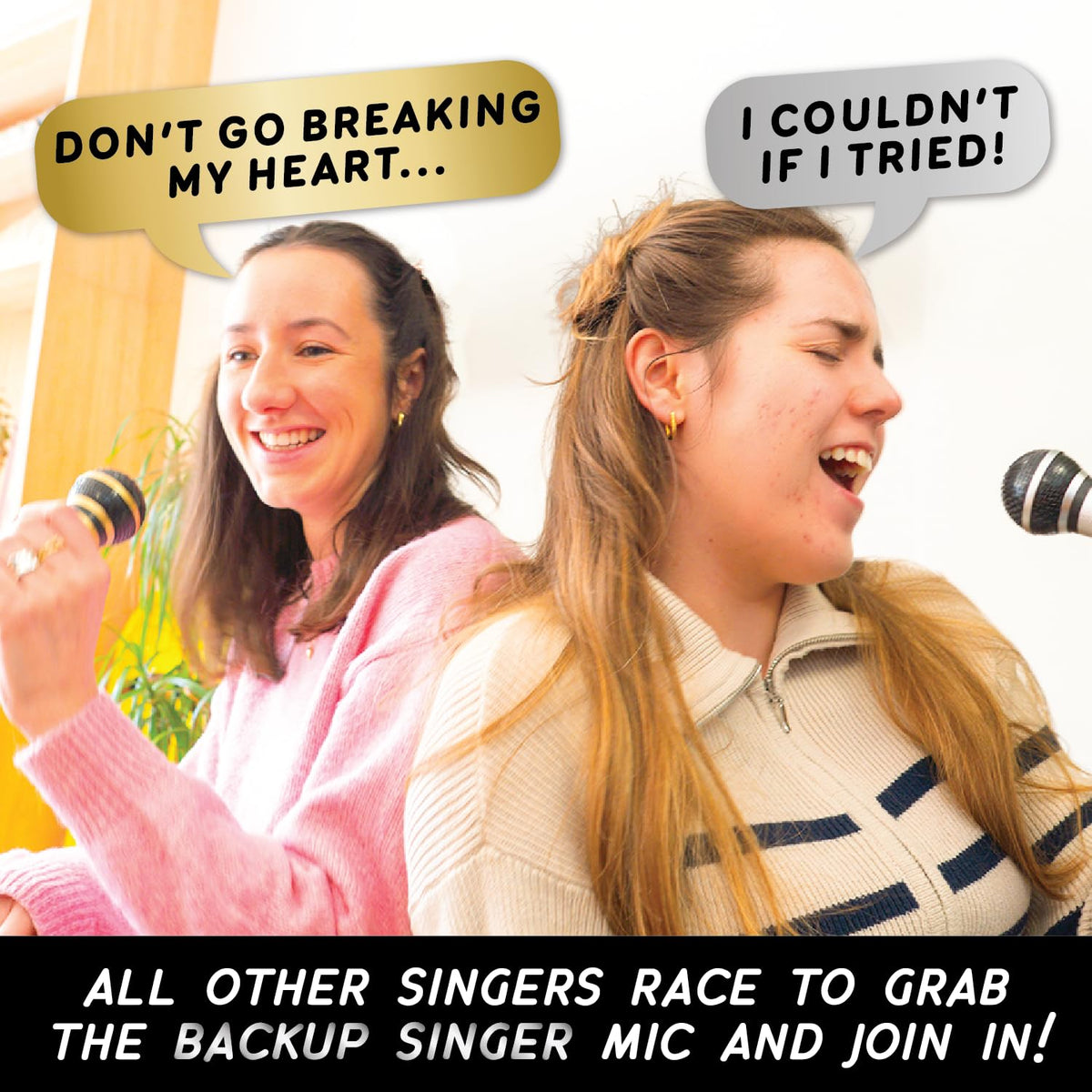Lucky Egg Grab The Mic DUETS vibrant box signals easy setup for any party.