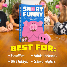 Lucky Egg Snort Funny: pig snouts in play, quick setup for family fun.