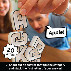 Lucky Egg Stack It family-game-night scene with laughter and bonding.