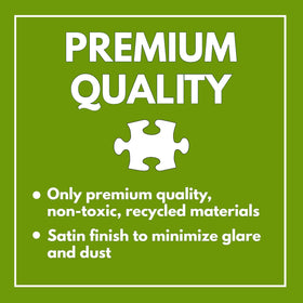 Lucky Puzzles Aurora Over Tokyo satin finish reduces glare for comfortable viewing