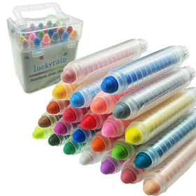 Luckyrain dustless chalk holder for kids with protective covers reduces dust during drawing