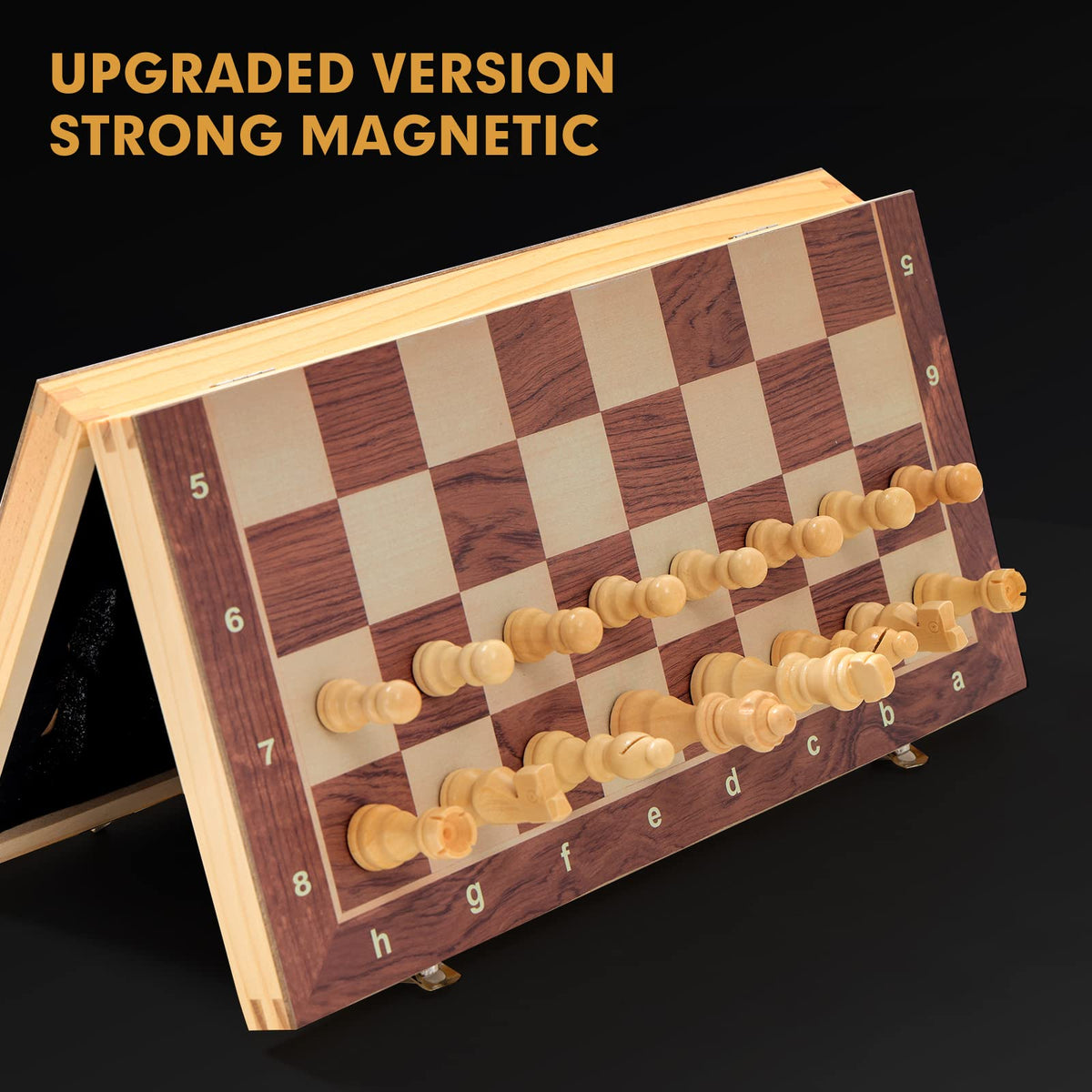 LuckyWish folding case with magnetic pieces demonstrates secure transport during travel.