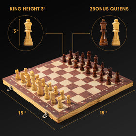 LuckyWish set includes two extra queens for extended gameplay and flexibility.