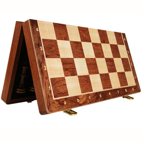 LuckyWish foldable chessboard stores flat for easy transport and display