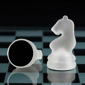 LuckyWish glass chess set gift-ready for players of all ages