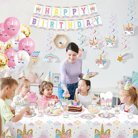 LUCSUER unicorn napkins soft texture for a party-ready setup