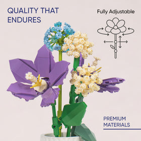 Ludari bouquet assembly steps reveal gradual shape formation