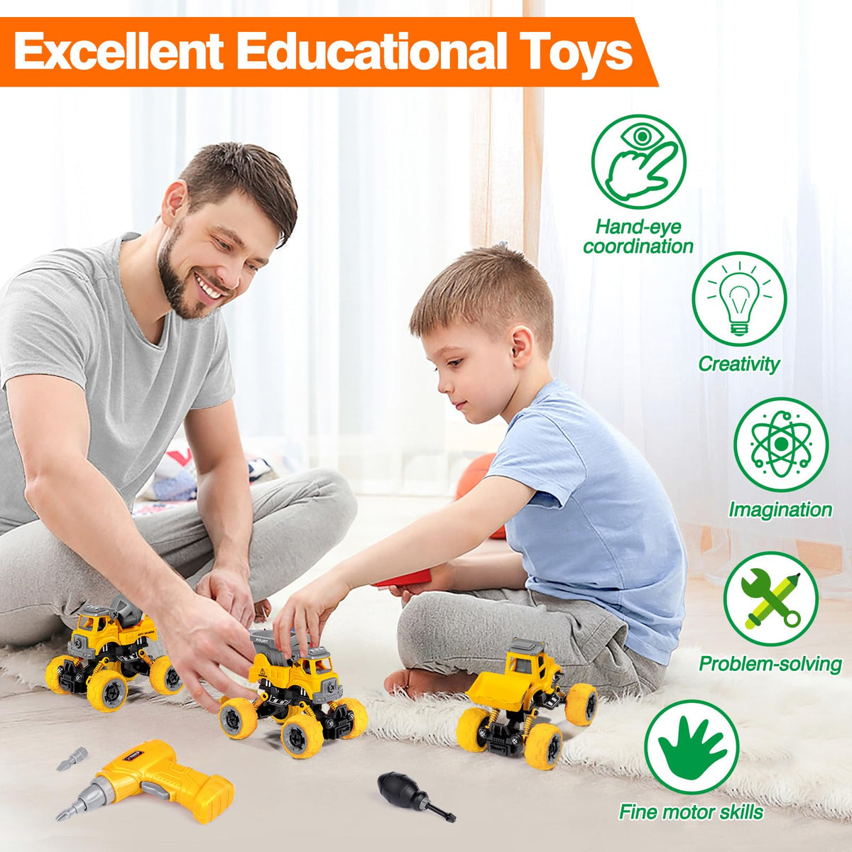 LUDILO electric drill action aids hands-on assembly fun