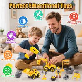 LUDILO electric drill accessory helps kids twist screws and practice hand-eye coordination.
