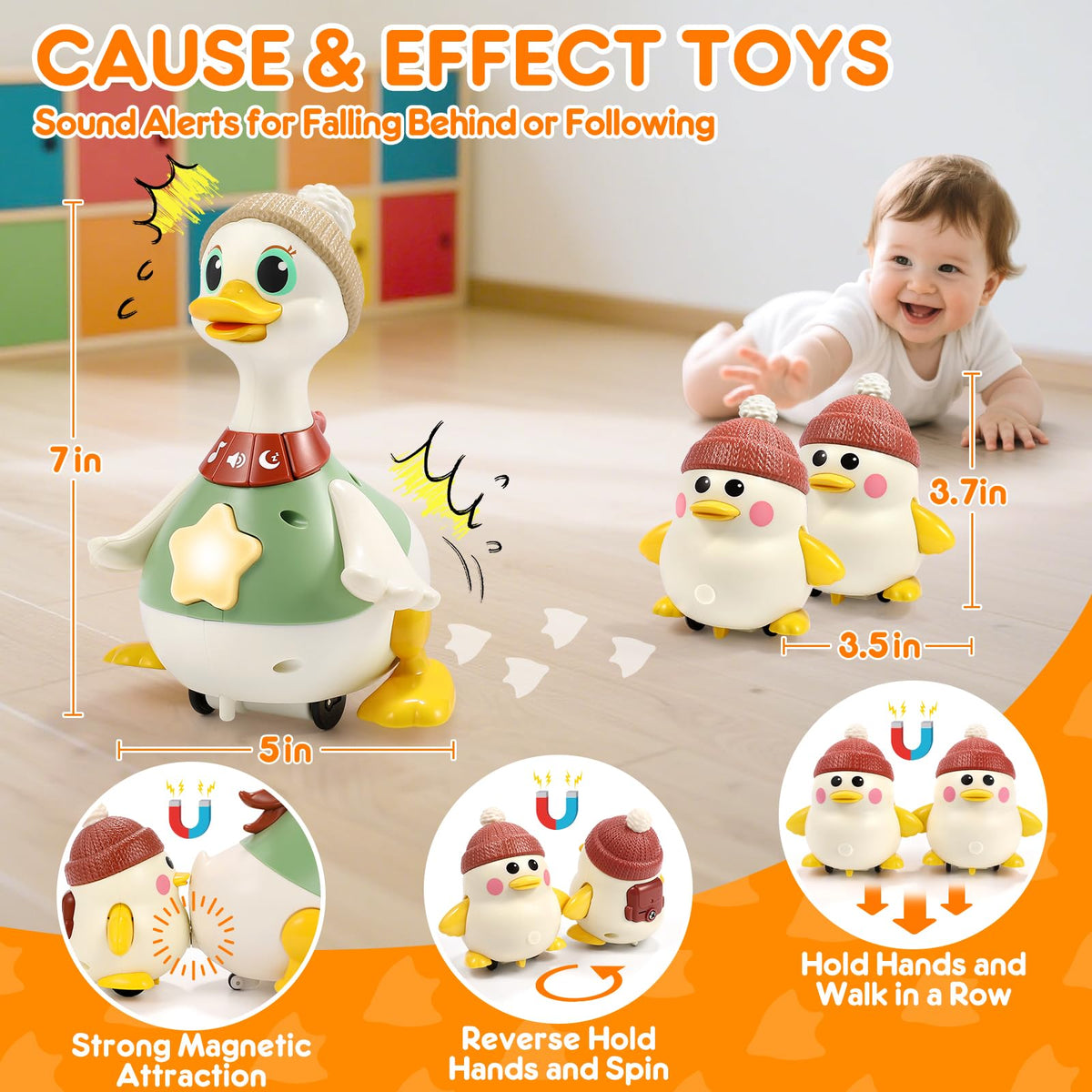 LUDILO go-mode tummy-time duck supports neck and core engagement