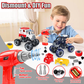LUDILO police-car DIY toy set promotes creative problem solving during play.