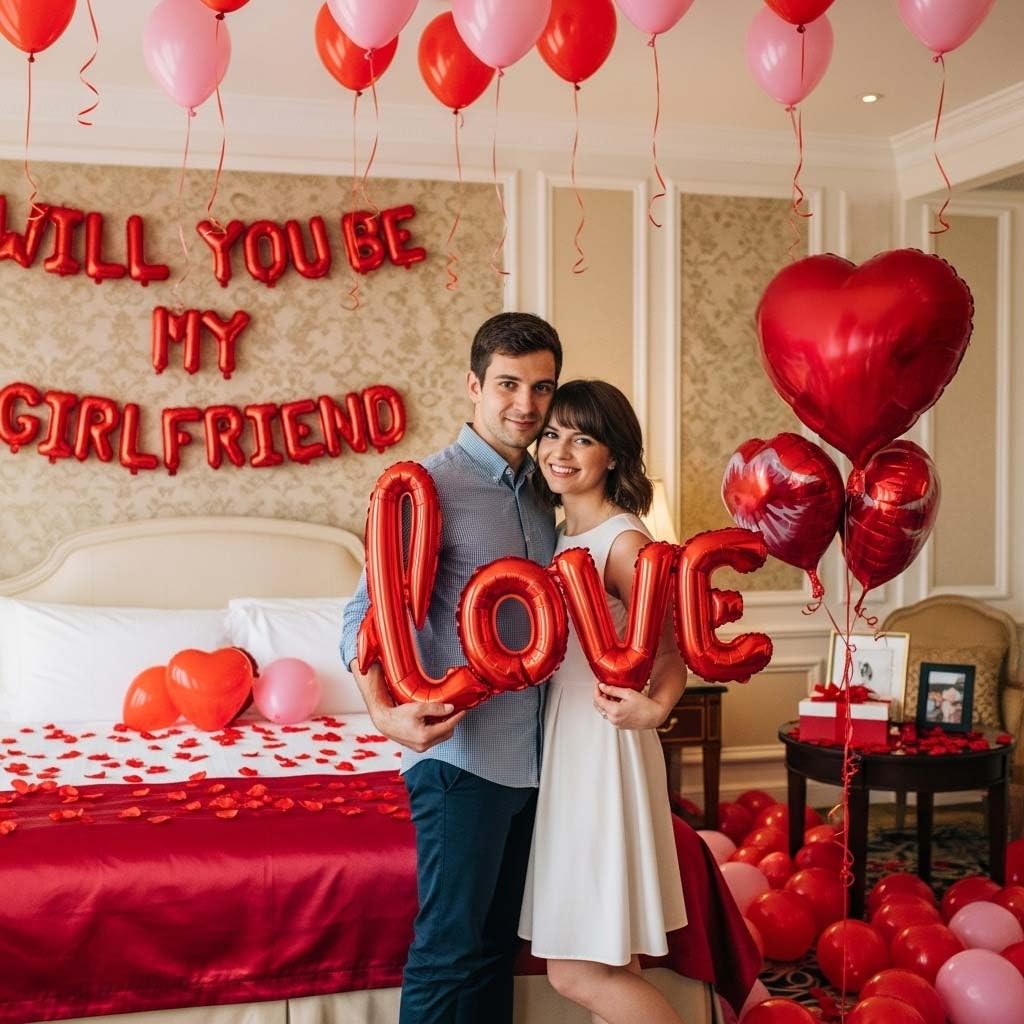 LuftParty rose petals decor adds delicate ambiance to intimate setups.