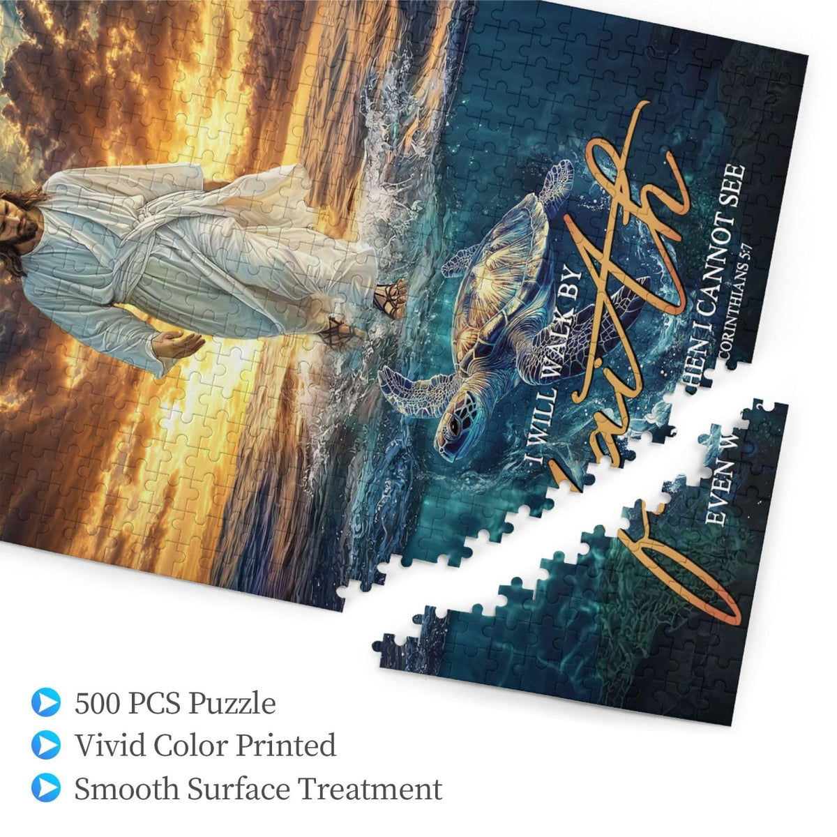 Luixdie puzzle scene of serene sea, ideal for focused quiet time