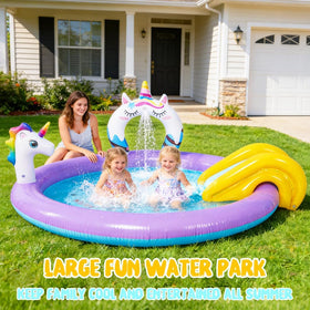 LUKBERA premium PVC material provides durable, smooth surface for splash days.