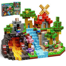 Lukoca forest-200pcs-parts close-up showing vibrant pieces for imaginative forest builds